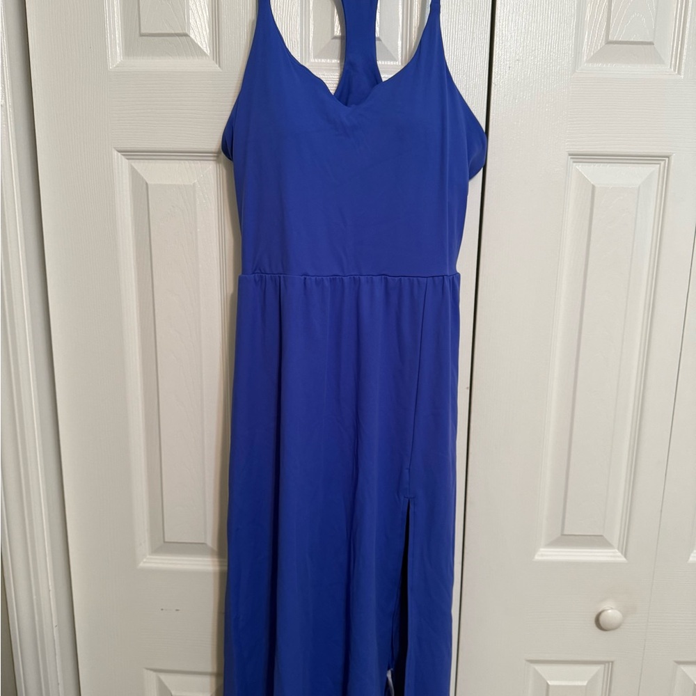HALARA Women's Midi Dress in Bold Blue